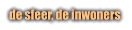 de sfeer, de inwoners